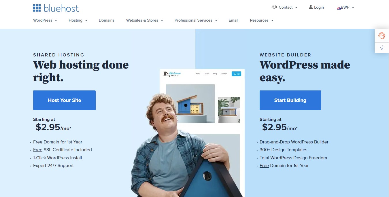 Bluehost cheap web hosting