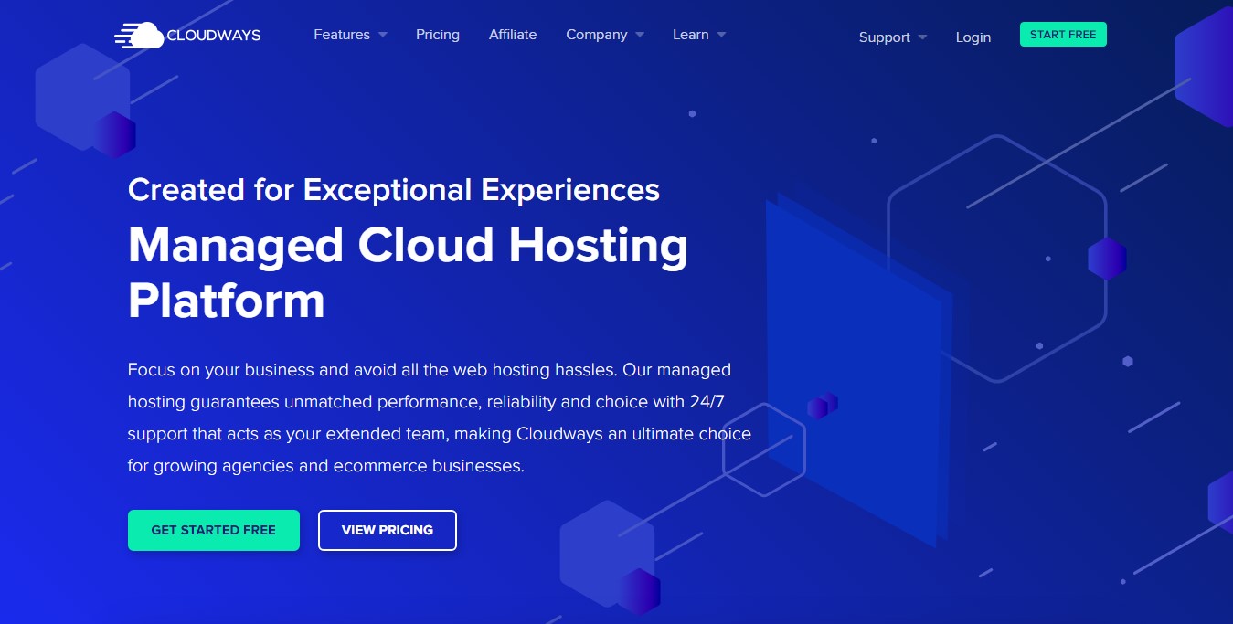 Cloudways website