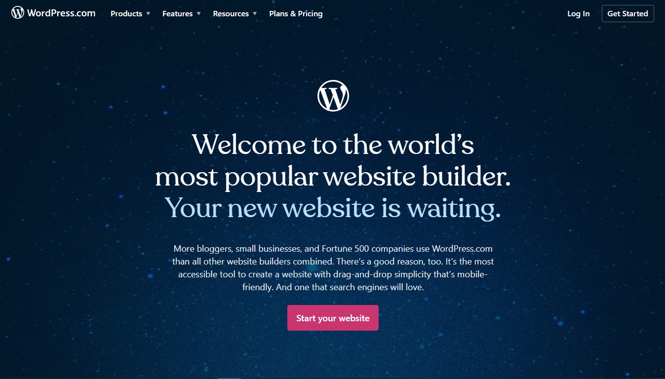 Wordpress.com website