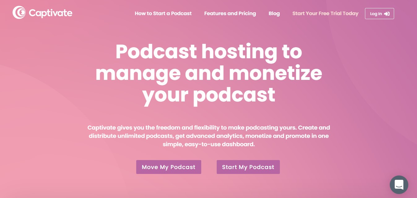 Captivate podcast hosting