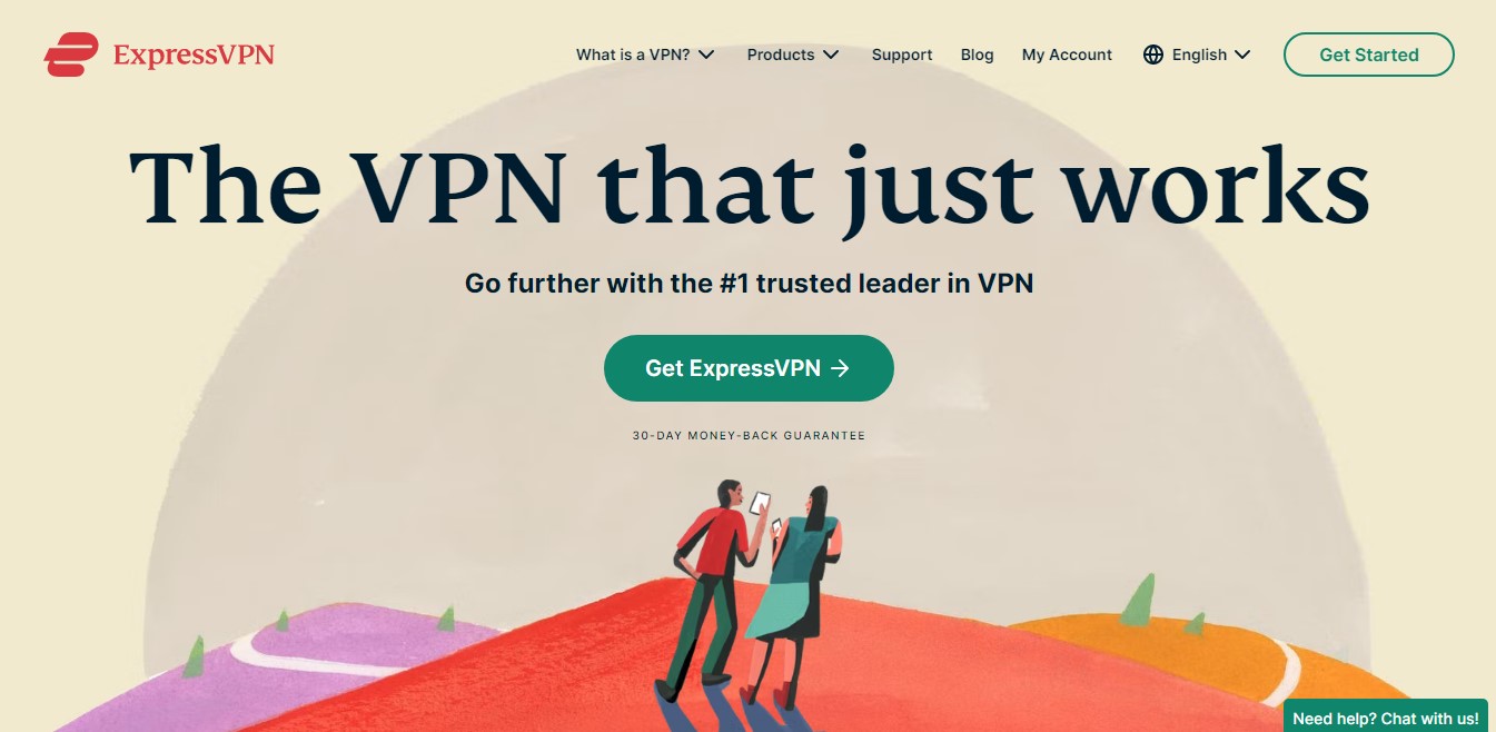 Express VPN website