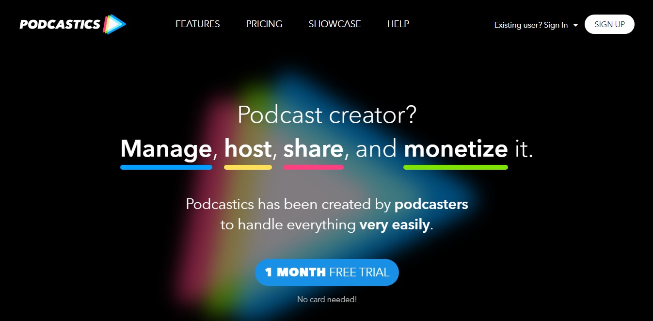 Podcastics website