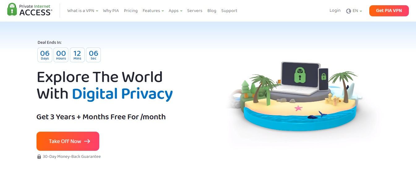 Private internet access VPN website