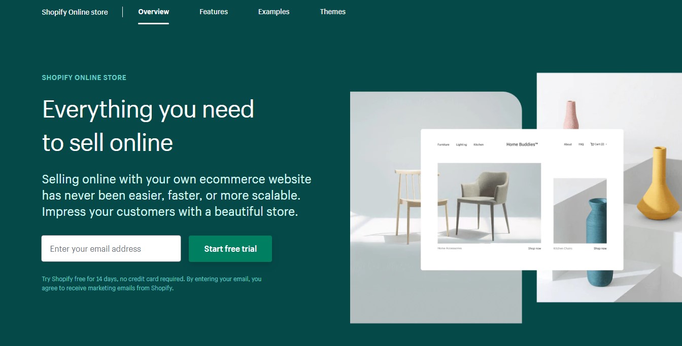 Shopify online store builder