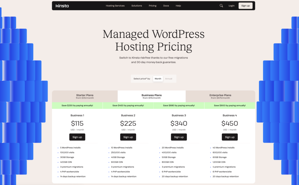 WordPress Business Plans