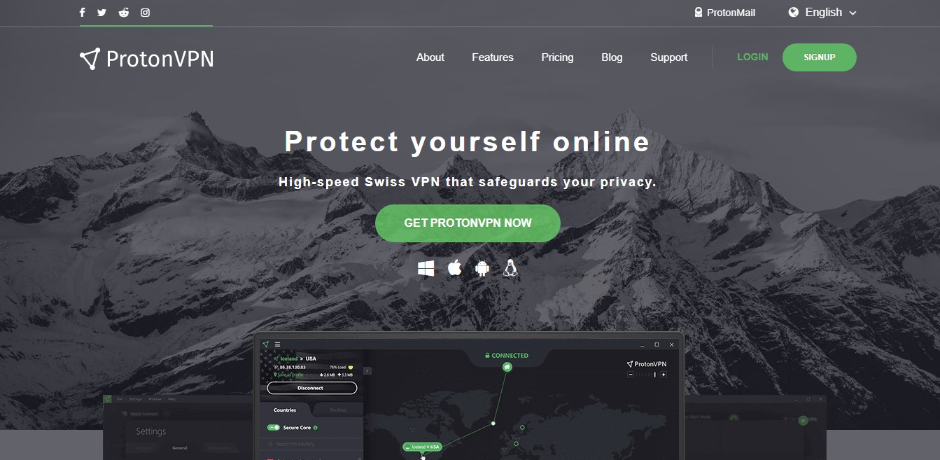 proton VPN website