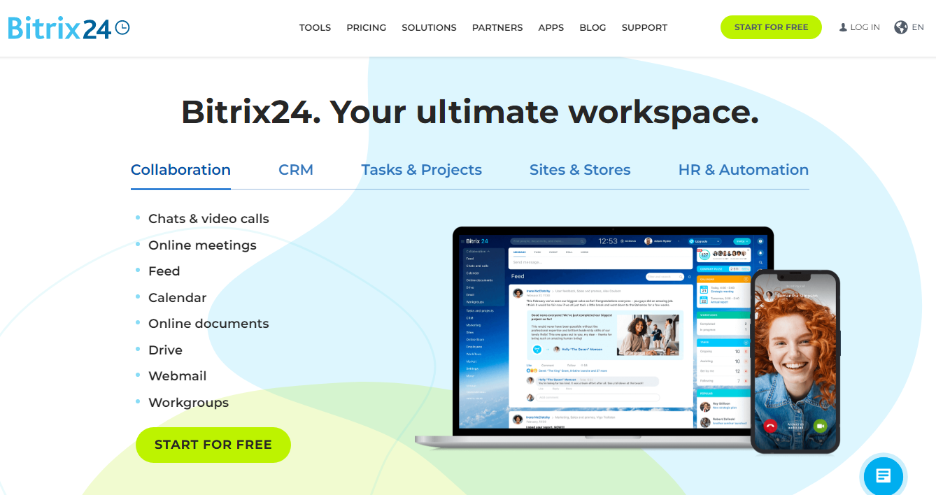 BritrixWebsite all in one CRM and collaboration tool