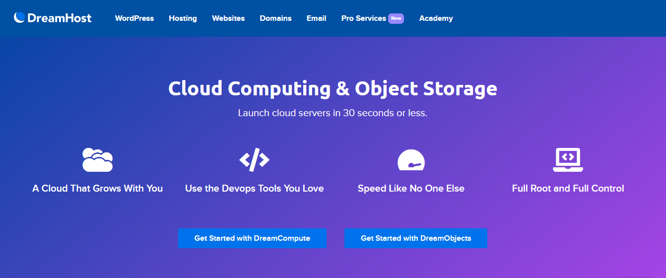 Dreamhost cloud server hosting