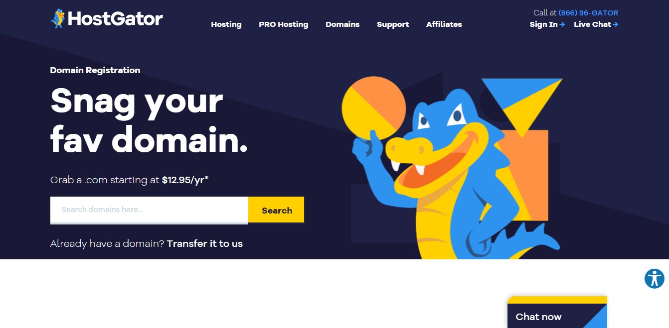 register a domain name with Hostgator