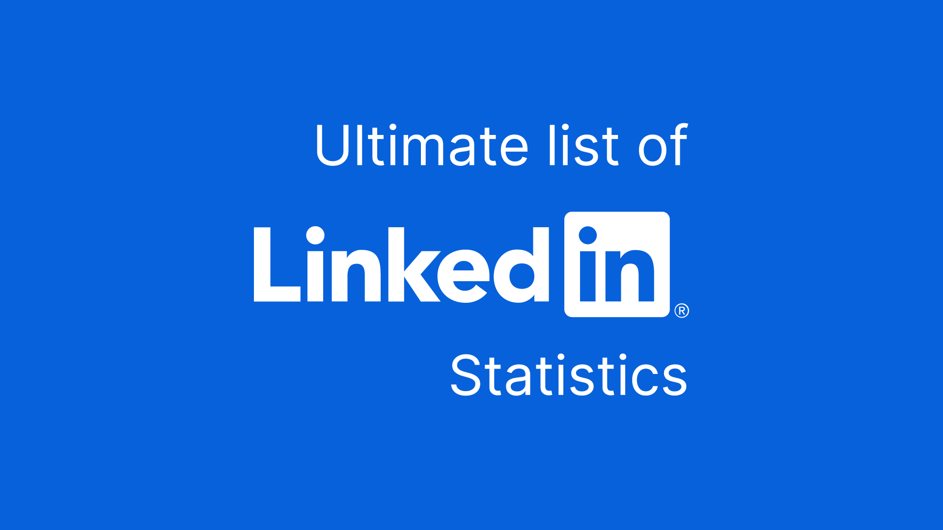 LinkedIn statistics cover