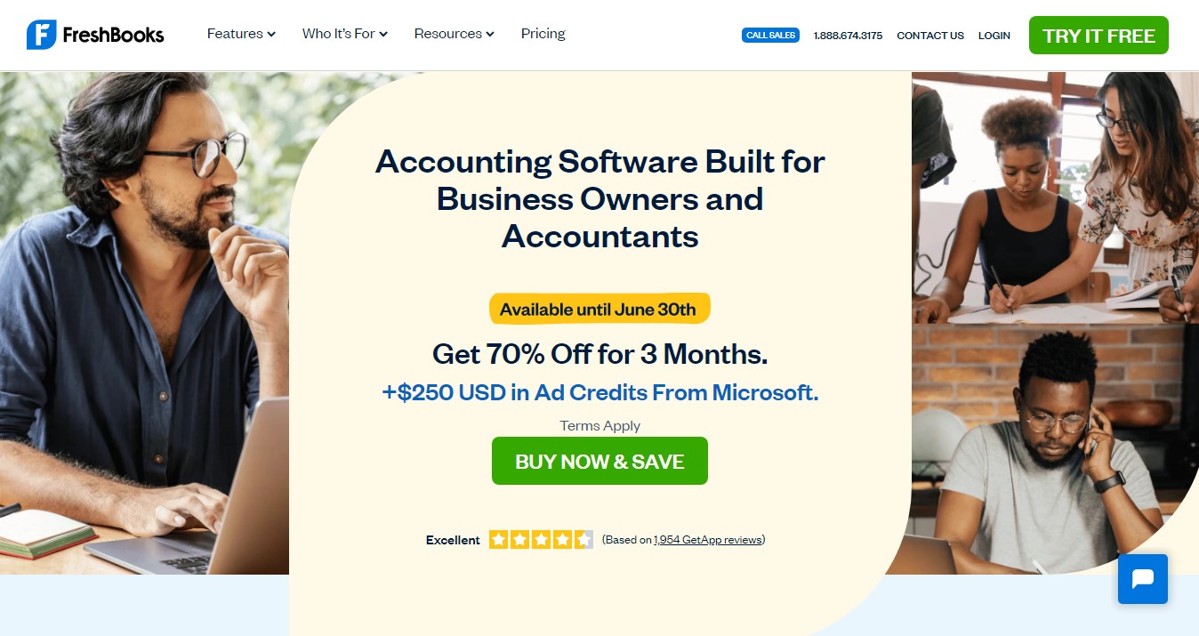 FreshBooks onli9ne accounting software