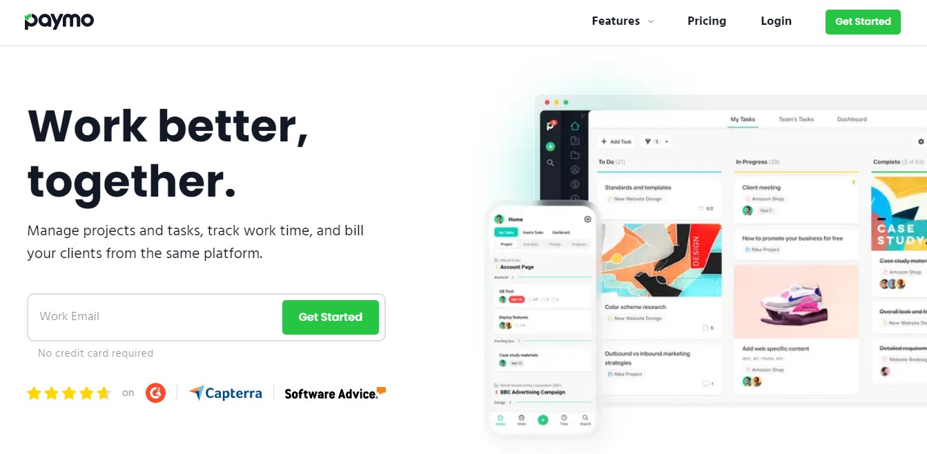 Paymo work management and task management platform