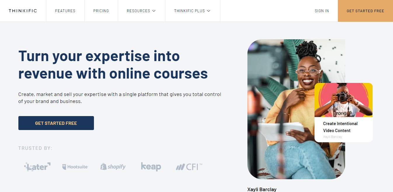 Thinkific_Online course platform