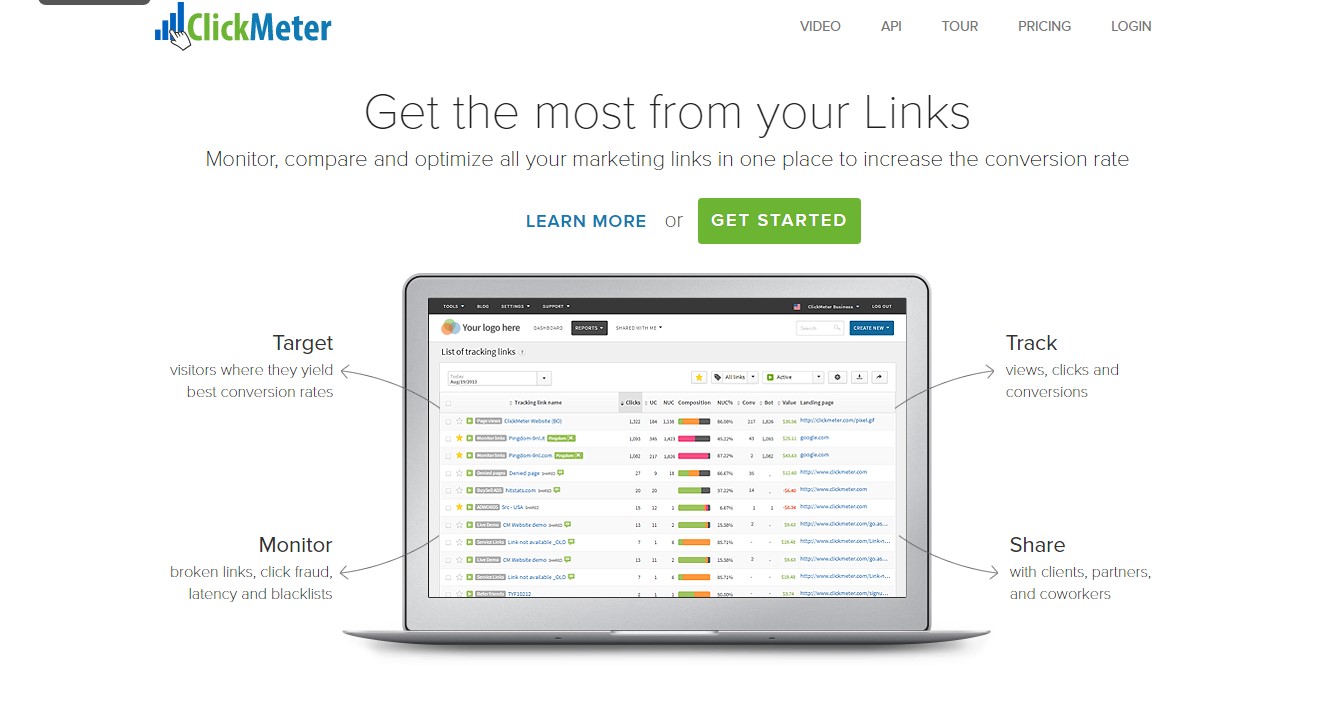Clickmeter affiliate marketing software