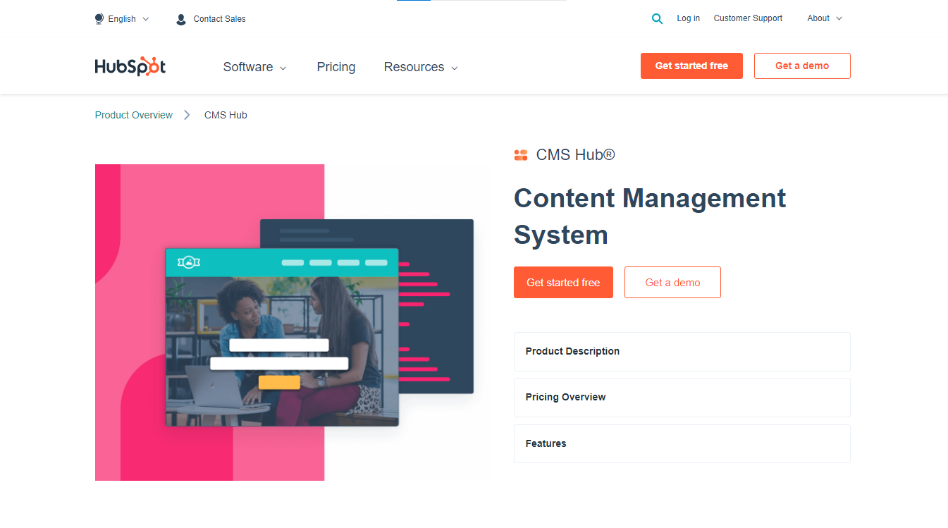 Hubspot content management system