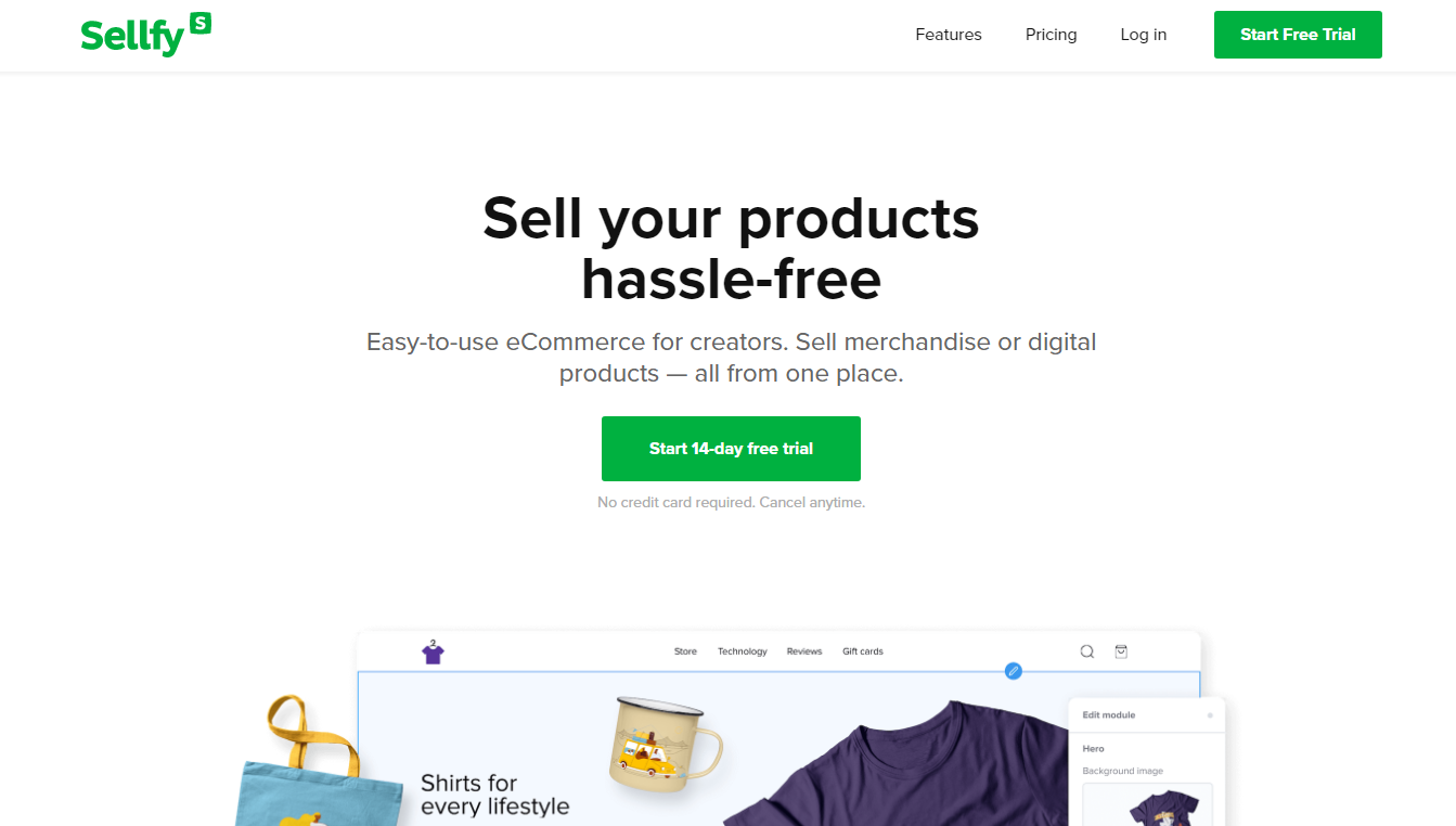 Sellfy sell digital products