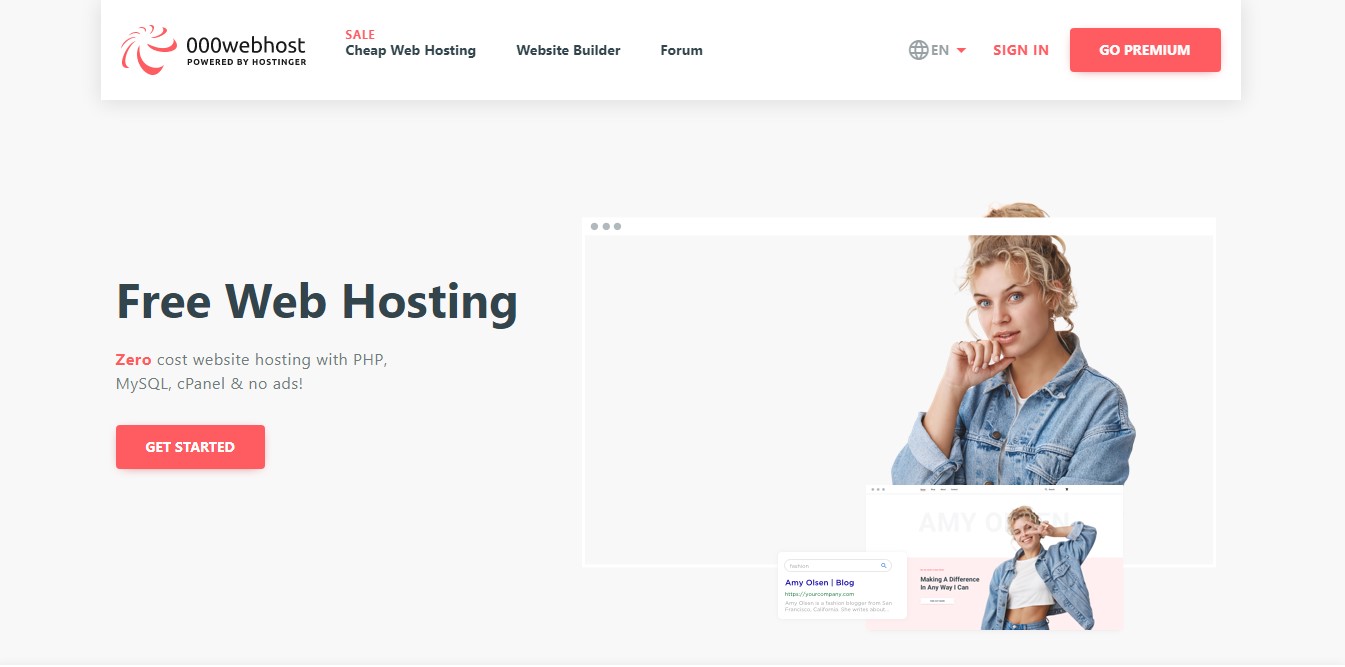 000Webhost free web hosting