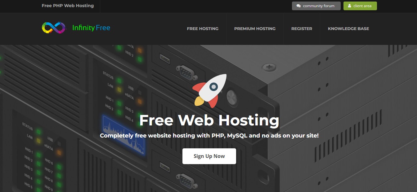 Infinityfree free web hosting