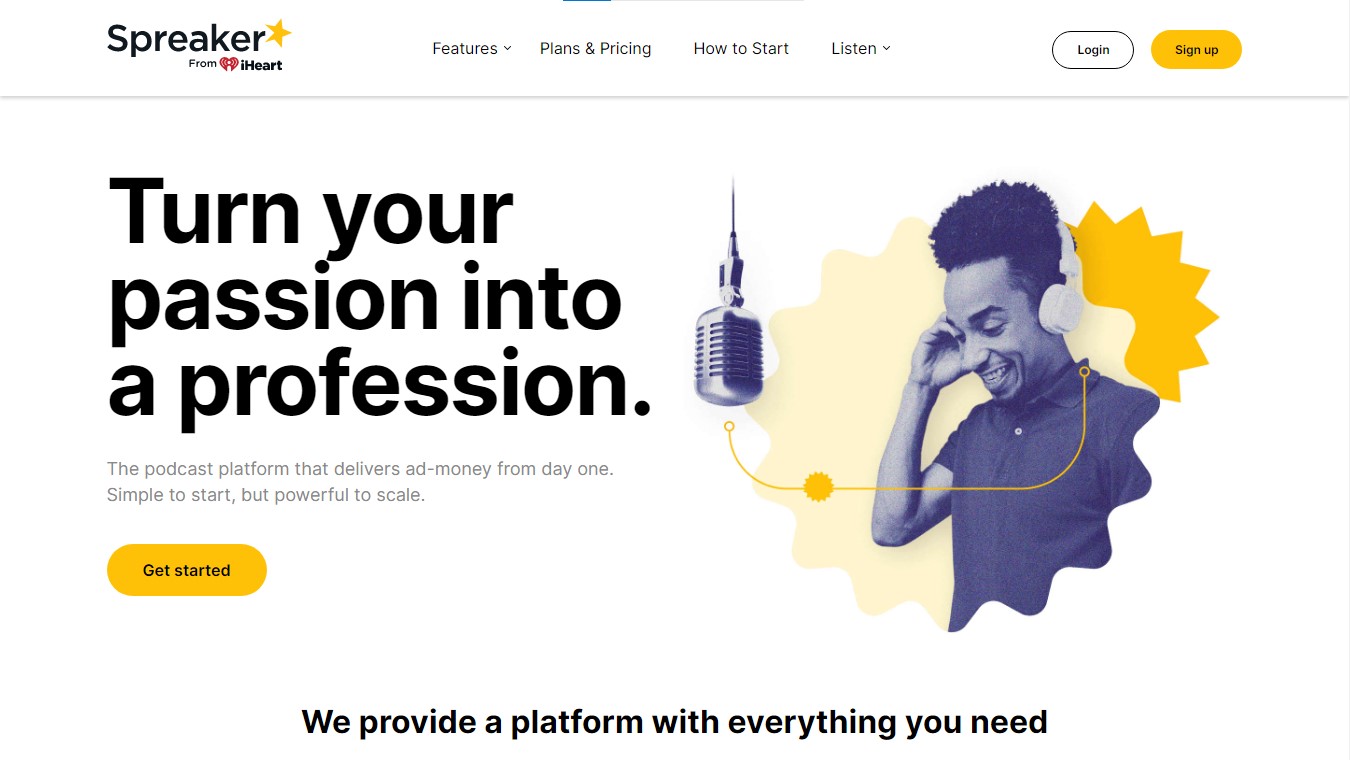 Spreaker podcast hosting platform