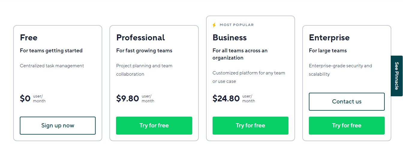 Wrike agile project management software pricing