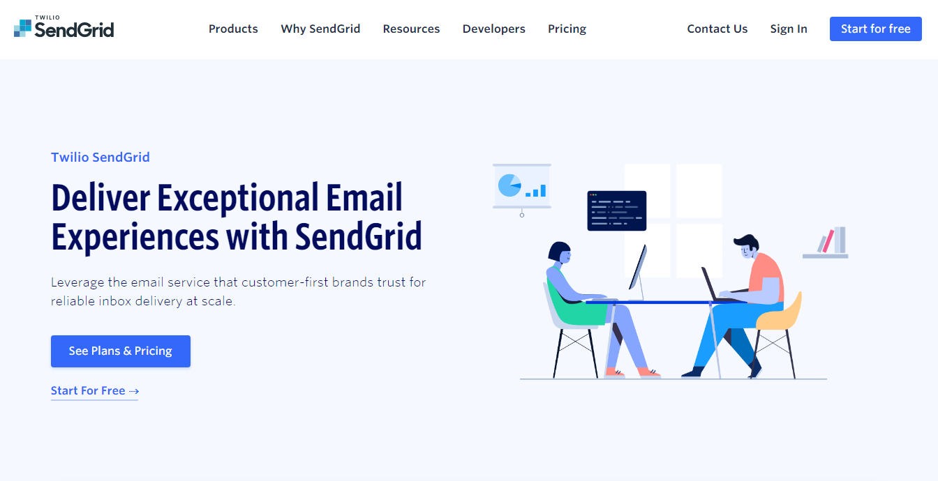 Sendgrid as digital marketing software