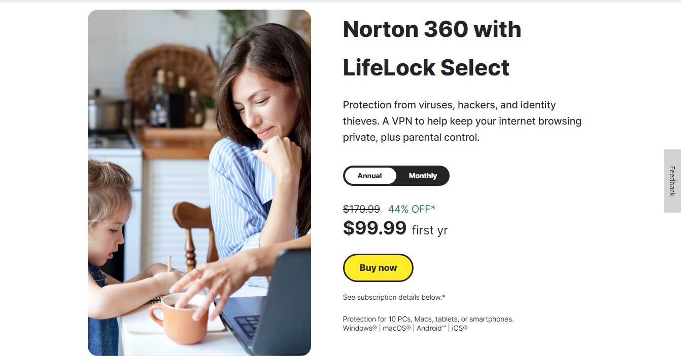 Norton 360 LifeLock with select