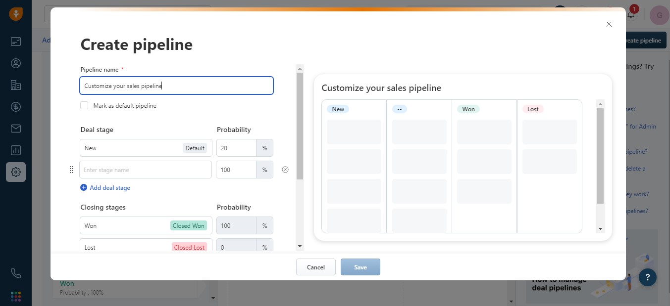Customize your CRM
