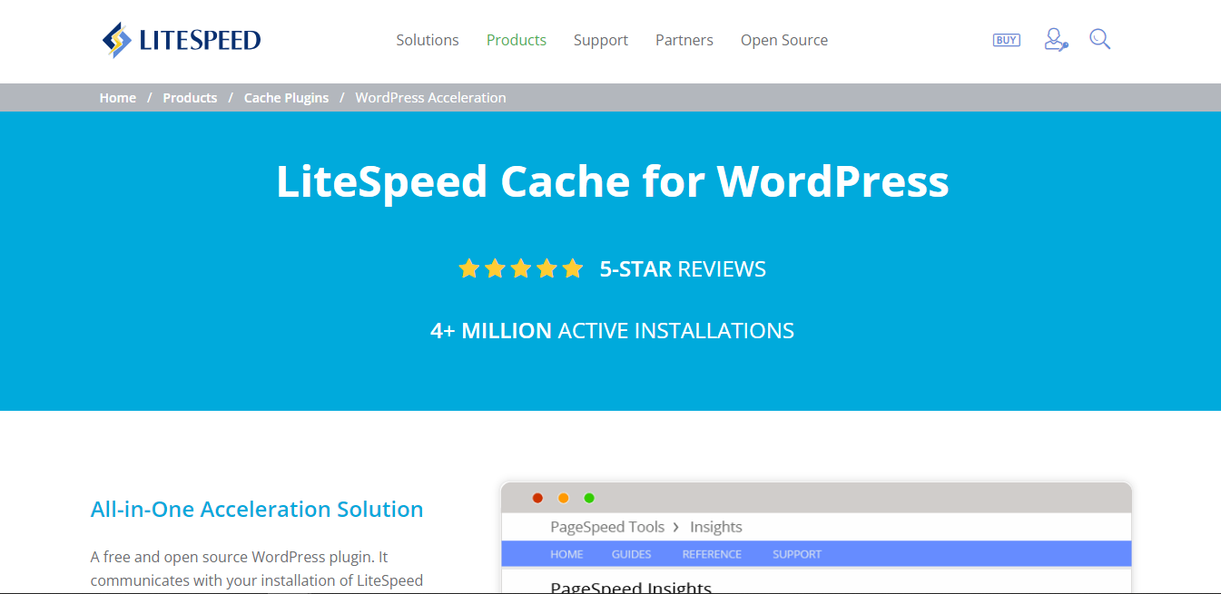 Litespeed wordpress caching plugin