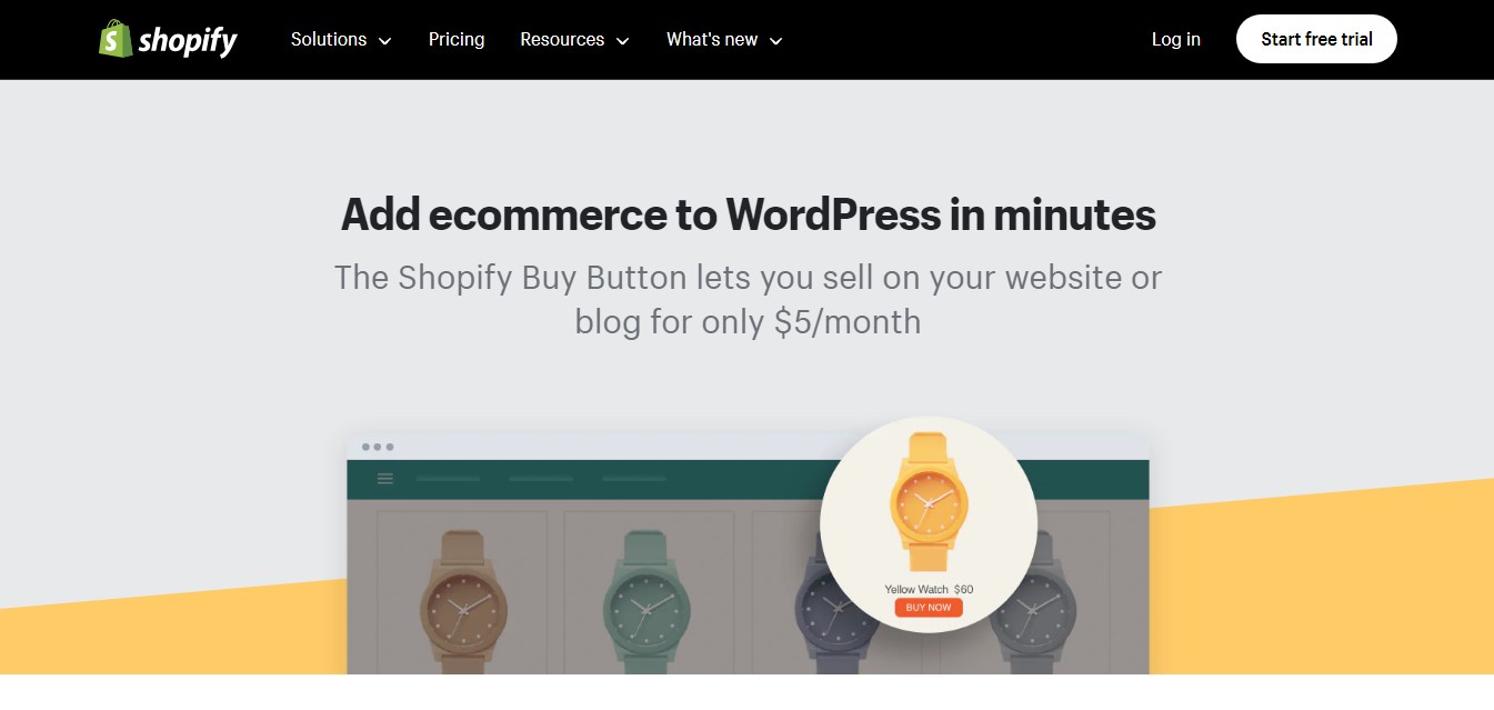 Shopify Buy button Add ecommerce to WordPress in minutes