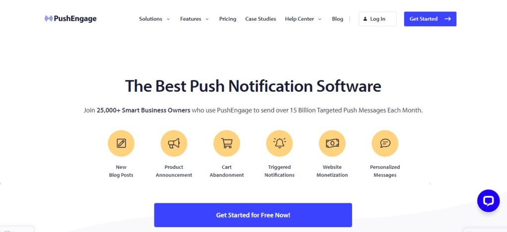 PushEngage for push notifications