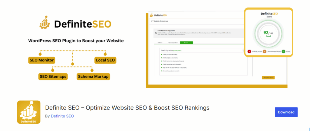 DefiniteSEO wordpress plugin