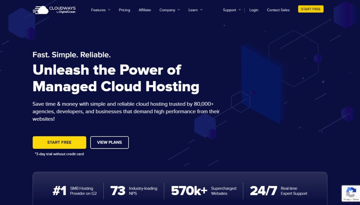 Cloudways hosting website