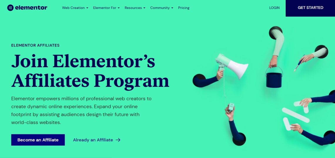 Elementor affiliate program