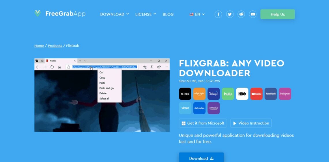 FlixGrab tool to download youtube videos