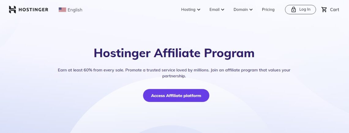 Hostinger affiliate program