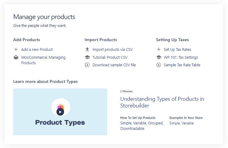 Manage product listings