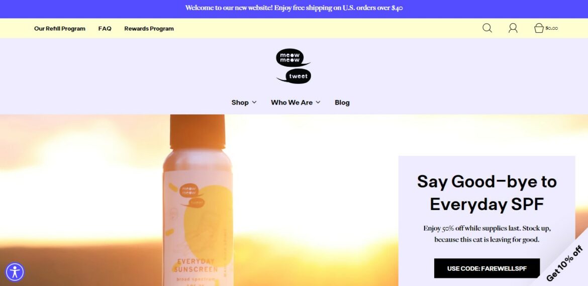 Meow meow tweet website