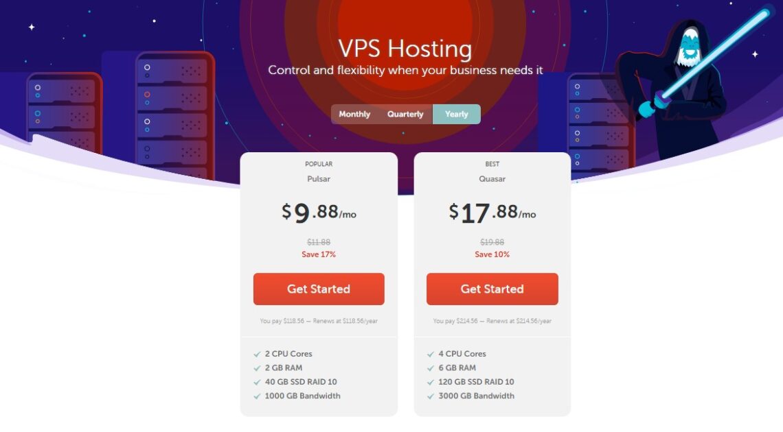 Namecheap VPS hosting