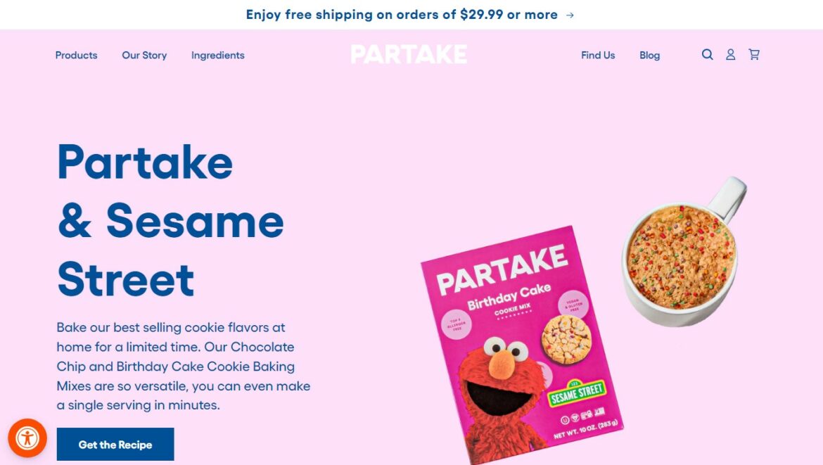Partake foods website