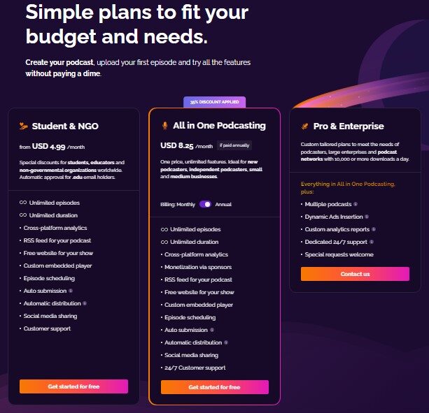 RSS_com pricing plans