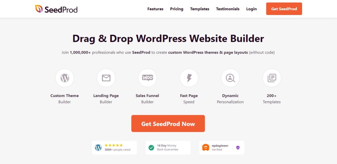 Seeprod website builder