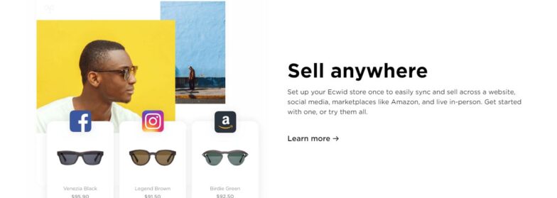 Sell anywhere with ecwid