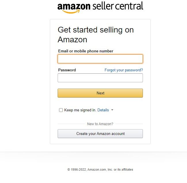 Amazon Seller central