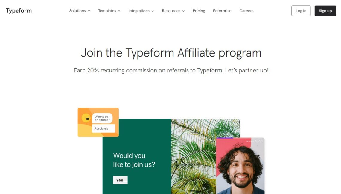 Typeform affiliate program