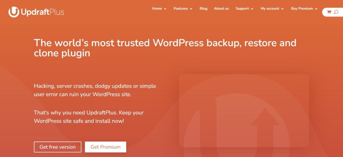 Updraft plus wordpress plugin