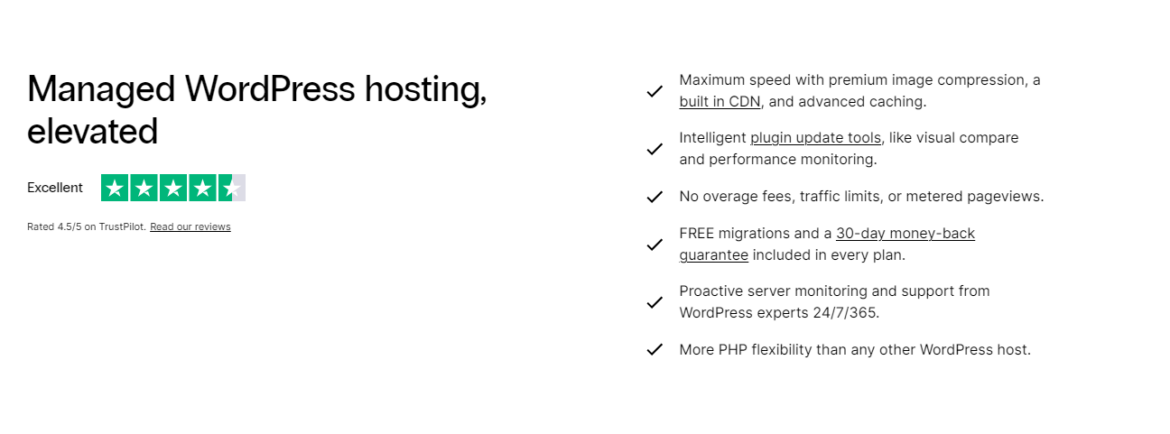 What Nexcess managed WordPress hosting features