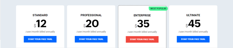 Zoho pricing