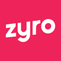 Zyro logo pink background