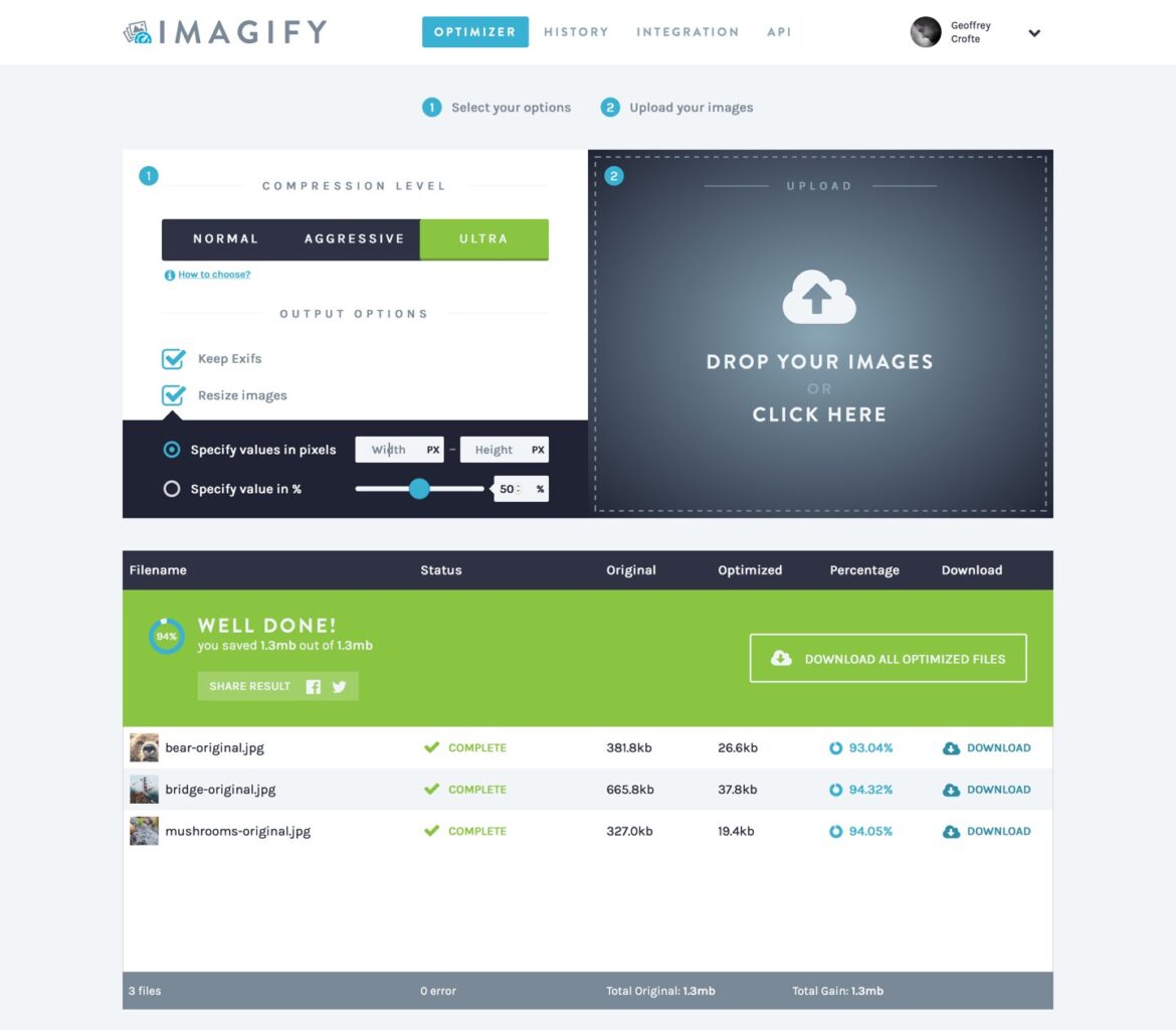 Imagify in action